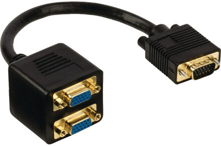 Valueline VGA Splitter - VGA Male - 2x VGA Female 0,2 m
