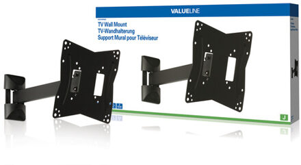 Valueline VLM-MFM11 TV Muurbeugel Draai- en Kantelbaar 10 - 32 " 30 kg Zwart