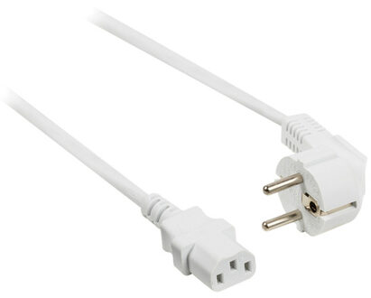 Valueline Voedingskabel Trapezium 3 m Wit