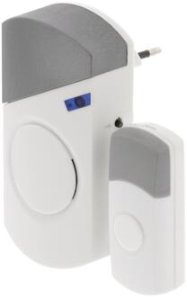 Valueline Wireless Doorbell Set Mains Powered 70 dB White/Grey