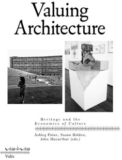 Valuing Architecture - Vis- - Ashley Paine