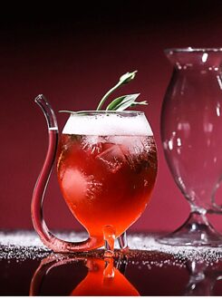 Vampire Glas Lange Mond Kristal Glas Wijn Glas Geest Muis Cup Hittebestendig Beker Stro Sap Cup