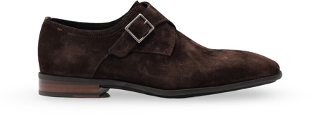 van Bommel 12341 gespschoenen heren bruin bruin 00 brown suede 42,5 (8+)