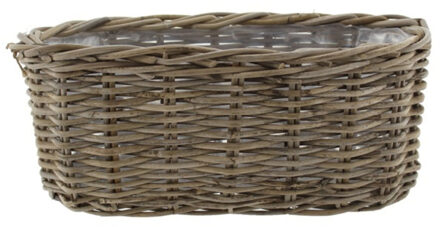 van der Leeden VD Leeden Opbergmand Klassiek - bruin - rechthoek?- 50 x 20 x 20 cm - rotan - gevlochten riet
