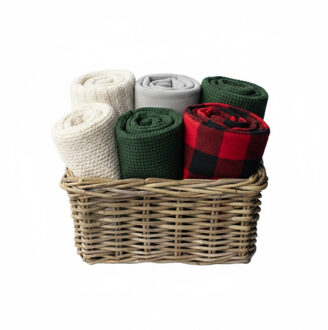 van der Leeden VD Leeden Opbergmand Klassiek - bruin - rechthoek - rotan