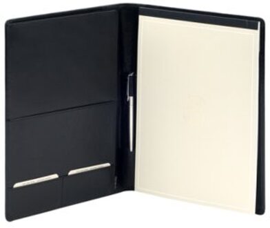 van der Spek Schrijfmap van der Spek 393 A4 Buffelleer zwart