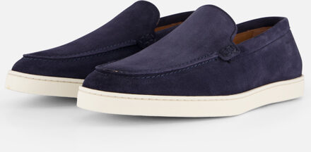 Van Lier Lugano Instappers blauw Leer - 41,42,43,44,45,46