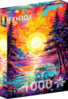 Van Life at the Beach Puzzel (1000 stukjes)