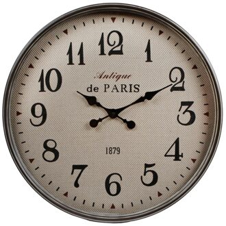 Van Manen Klok Antiek 60 X 6 Cm Staal Beige/zwart