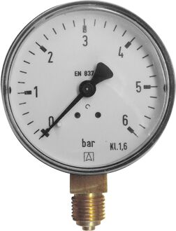 Van Marcke Go By Van Marcke Manometer Ø63mm Universeel 0-6 Bar 1/4"m