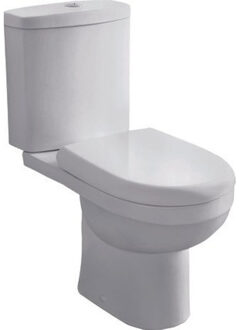 Van Marcke Go Riele PACK staand toilet S (AO) uitgang 780 x 635 x 375 mm porselein wit met dunne softclose en takeoff zitting met jachtbak