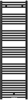 Van Marcke Handdoekradiator Van Marcke Basic 180/050 174.2x50cm 773w Mat Zwart