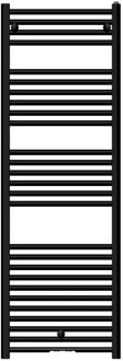 Van Marcke Start Basic handdoekradiator - 144.8x50cm - 638 watt - mat zwart BSE050BK1VM06NNN Zwart mat