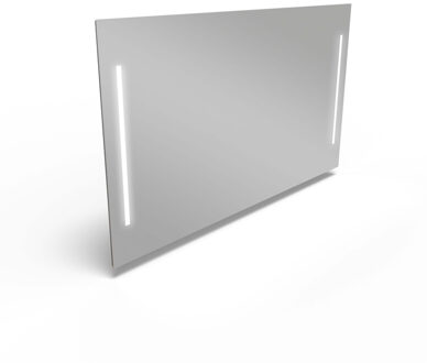 Van Marcke Wandspiegel Van Marcke Quadro Met Verticale LED Verlichting Met Schakelaar 120x70 cm Glas Van Marcke