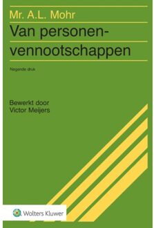 Van Personenvennootschappen - A.L. Mohr
