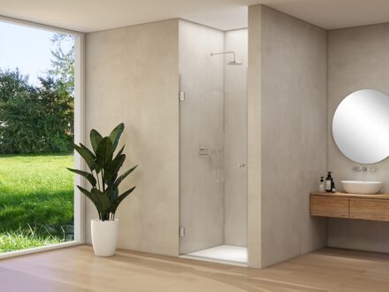 van Rijn Nisdeur Van Rijn Products ST01 80x200 cm 8 mm Helder Glas Incl. Dichtingen RVS