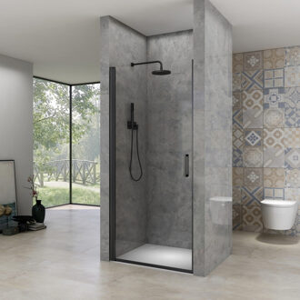 van Rijn Nisdeur Van Rijn ST02 Draaideur 80x200 cm 6 mm Zwart