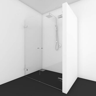 van Rijn Pendeldeuren Van Rijn Helder Glas 200x100-140 cm Ronde Knop van Rijn