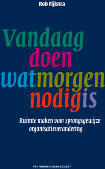 Vandaag doen wat morgen nodig is - Boek Rob Fijlstra (908965206X)