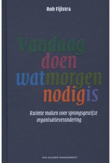 Vandaag doen wat morgen nodig is - Boek Rob Fijlstra (908965206X)
