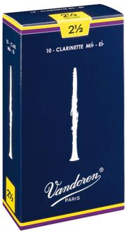 Vandoren VDE-25 rieten voor Eb-klarinet 2.5 rieten voor Eb-klarinet 2.5, 10-pack