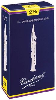 Vandoren VDS-25 rieten voor sopraansaxofoon 2.5 rieten voor sopraansaxofoon 2.5, 10-pack