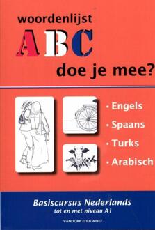 Vandorp Uitgevers ABC - Doe je mee? / 1.Engels, Spaans, Turks, Arabisch / woordenlijsten - Boek R. van der Knaap (9077698388)