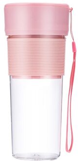 Vanfond 270Ml Mini Sap Cup Outdoor Draagbare 1200Mah Batterij Usb Opladen Sap Blender Fruit Jucer roze