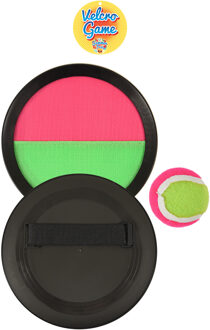 Vang- En Werpspel klittenband roze/groen Multikleur - Print