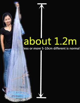 Vangen Vis Net Met Disc Gegoten Netten Visnet Kleine Mesh Usa Stijl Outdoor Gooi Netwerk 240