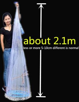 Vangen Vis Net Met Disc Gegoten Netten Visnet Kleine Mesh Usa Stijl Outdoor Gooi Netwerk 420