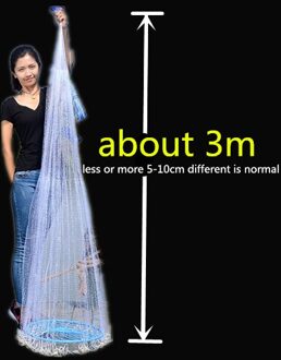 Vangen Vis Net Met Disc Gegoten Netten Visnet Kleine Mesh Usa Stijl Outdoor Gooi Netwerk 600