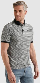 Vanguard Knitted Poloshirt Jacquard Print Navy Donkerblauw - 3XL,L,M,XL,XXL