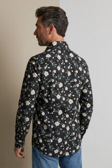 Vanguard Overhemd Bloemen Zwart - M