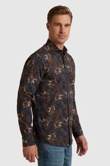 Vanguard Overhemd Print Navy Donkerblauw - L,M,XXL