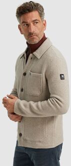 Vanguard Overshirt Button Beige - L,XXL