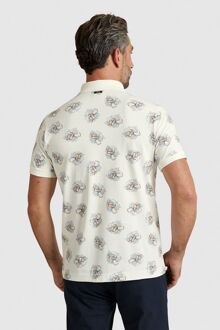 Vanguard Poloshirt Print Ecru Wit
