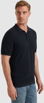 Vanguard Poloshirt Structuur Navy Donkerblauw - XL