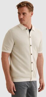 Vanguard Short Sleeve Cardigan Ecru Off-White - 3XL,XL,XXL