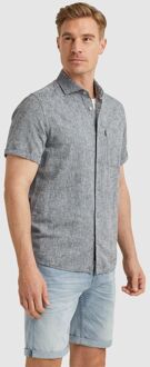 Vanguard Short Sleeve Overhemd Linnen Antraciet Grijs - 3XL,L,M,XL,XXL