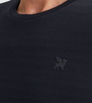 Vanguard T-Shirt Streep Navy Donkerblauw