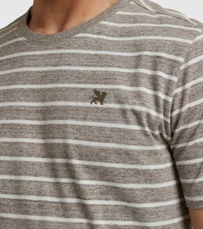 Vanguard T-Shirt Strepen Bruin - XL,XXL