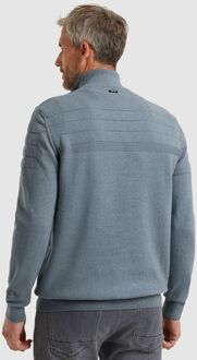 Vanguard Trui Half Zip Structuur Lichtblauw - L,XL,XXL