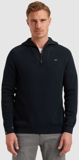 Vanguard Trui Half Zip Structuur Rib Navy Donkerblauw - 3XL,L,M,XXL
