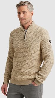 Vanguard Trui Half Zip Wol Beige - 3XL,L,XL,XXL