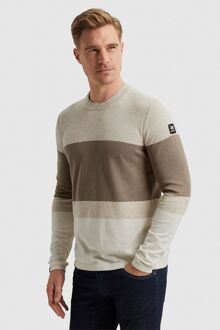 Vanguard Trui Streep Beige - 3XL,XL,XXL