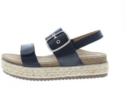 Vania cork platform Zwart - 38