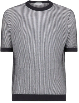 Vanisé Ribgebreid T-shirt Ballantyne , Black , Heren - 2Xl,3Xl