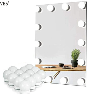 Vanity Light Bathroom Makeup Mirror LED Lights Touch Dimming DC5V USB Powered Hollywood Style Dressing Table Lighting Bulb White