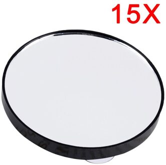Vanity Mini Pocket Ronde Make-Up Spiegels 5X 10X 15X Vergrotende Spiegel Met Twee Zuignappen Draagbare Compact Cosmetische Spiegel Tool 15X Magnification